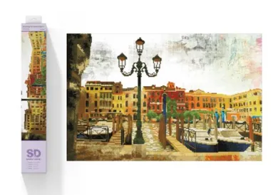 Diamond Dotz, diamentowa mozaika, Czekając na pasażerów, 72-47 cm