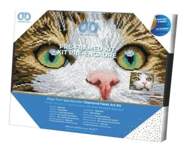 Diamond Dotz, diamentowa mozaika, Kocie oczy, 37,5-29,5 cm