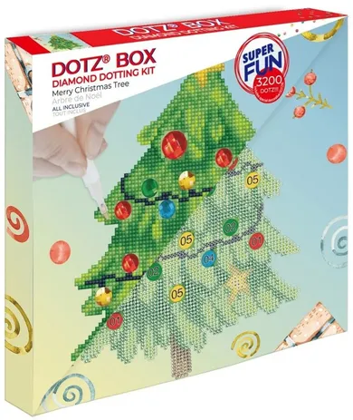 Diamond Dotz, diamentowa mozaika, Merry Christmas Tree