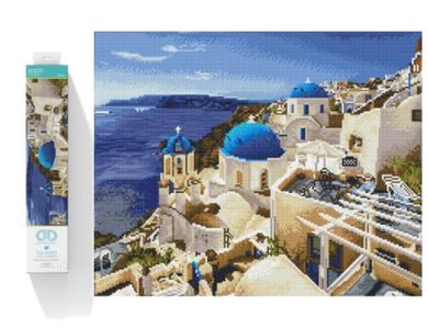 Diamond Dotz, diamentowa mozaika, Santorini, 60-50 cm