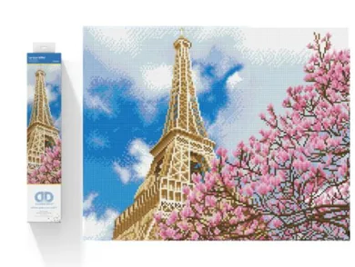 Diamond Dotz, diamentowa mozaika, Wieża Eiffla, 58-48 cm