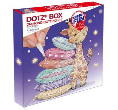 Diamond Dotz, haft diamentowy, Giraff pillow