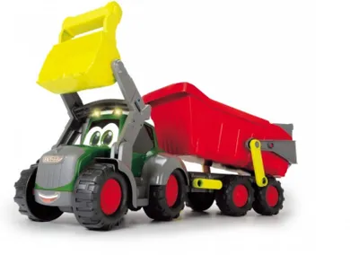Dickie, ABC, Happy Fendt, traktor z przyczepą, pojazd, 65 cm