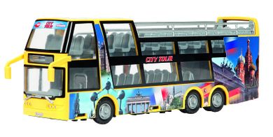 Dickie, Autobus turystyczny, żółty, 29 cm