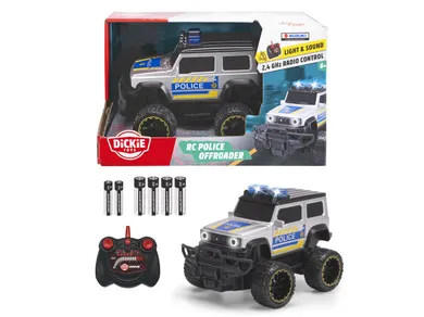 Dickie, SOS, Suzuki Jimmy, pojazd policyjny zdalnie sterowany, 20 cm