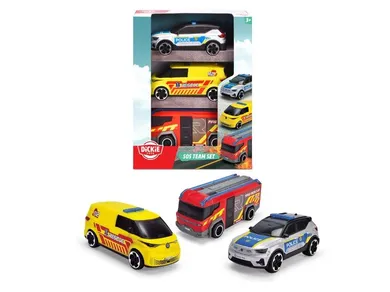 Dickie, SOS, zestaw pojazdów ratunkowych, 15,5 cm, 3 szt.