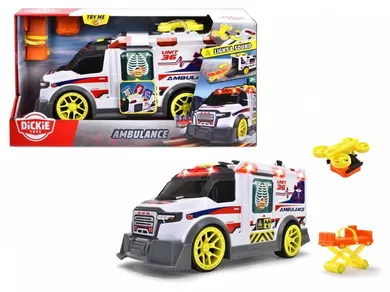 Dickie Toys, Ambulans, światło i dźwięk, pojazd, 37,5 cm