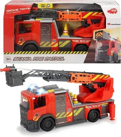 Dickie Toys, Scania, wóz strażacki, 35 cm