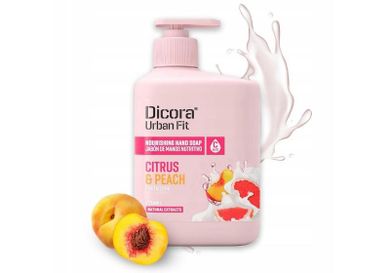 Dicora, Urban fit, mydło do mycia rąk, owoce cytrusowe i brzoskwinia, 500 ml