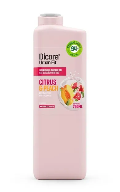 Dicora, żel pod prysznic, cytrusy i brzoskwinie, 750 ml