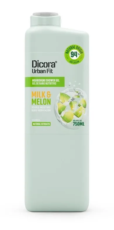 Dicora, żel pod prysznic, mleko i melon, 750 ml