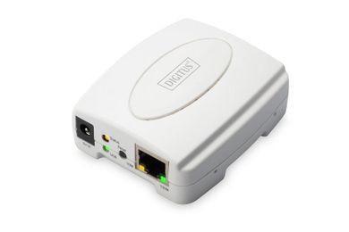 Digitus, serwer wydruku, LAN 1XUSB 2.0 1XRJ45 FAST ETHERNET 10/100MBPS, DN-13003-2