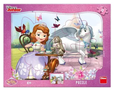 Dino, Jej Wysokość Zosia, puzzle ramkowe, 12 elementów