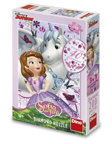 Dino, Jej Wysokość Zosia, puzzle z diamencikami, 200 elementów