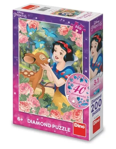 Dino, Królewna Śnieżka, puzzle z diamencikami, 200 elementów