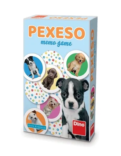 Dino Toys, Pexeso, memory, gra pamięciowa, pieski, 48 elementów