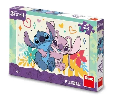 Dino Toys, Stitch i Angel, puzzle, 24 elementy