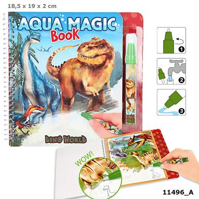 Dino World, Aqua Magic, zestaw z flamastrem do napełniania wodą