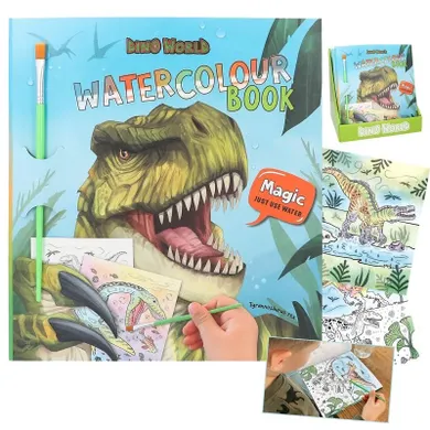 Dino World, Watercolour, zestaw kreatywny