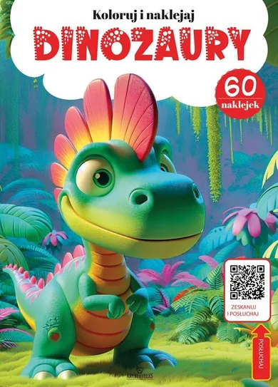 Dinozaury. Kolorowanka z kodem QR