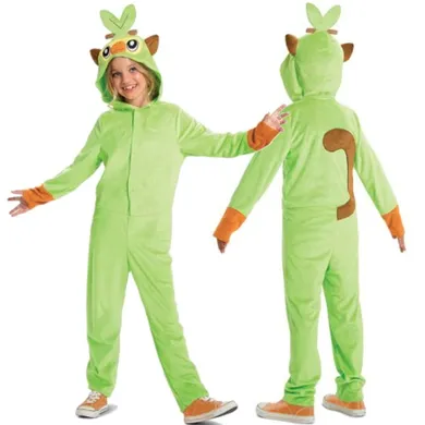 Disguise, Pokemon, Grookey, strój karnawałowy, kigurumi, zielone, 137-149 cm, 10-12 lat