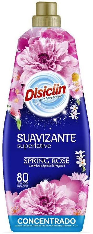 Disiclin, płyn do płukania tkanin, 80 płukań, spring rose, 1440 ml