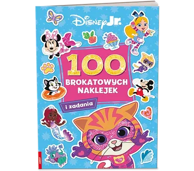 Disney. Mix 100 brokatowych naklejek