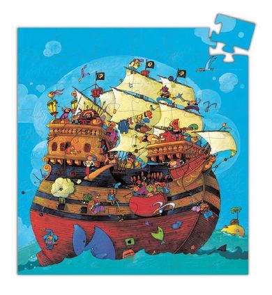 Djeco, Statek piracki, puzzle, 54 elementy