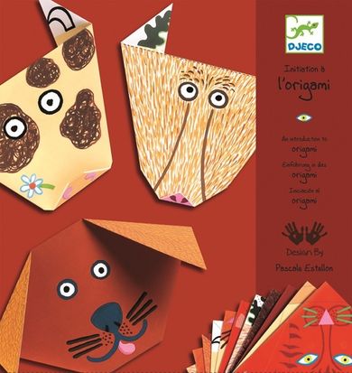 Djeco, Zwierzaki, origami z naklejkami