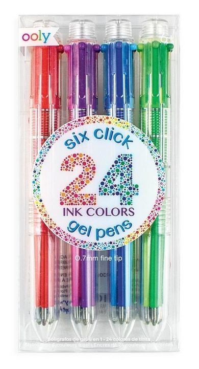 Długopisy żelowe 6w1