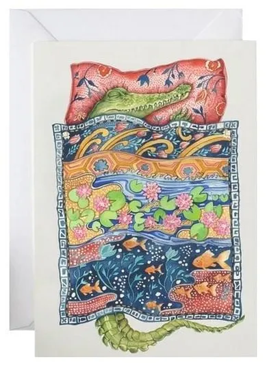 DM Collection, karnet B6 z kopertą, Śpiący krokodyl