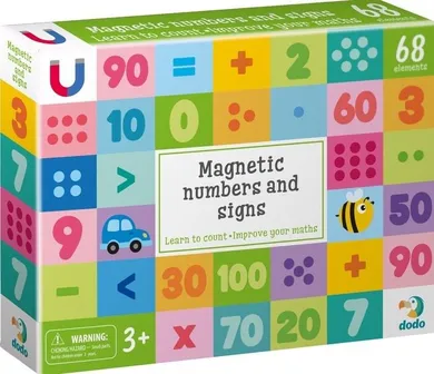 Dodo, Cyfry i znaki, karty magnetyczne, 68 elementów