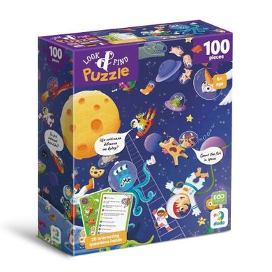 Dodo, Look&Find, Szalony kosmos, puzzle, 100 elementów