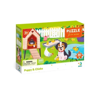 Dodo, Pies i kurczaki, puzzle, 30 elementów