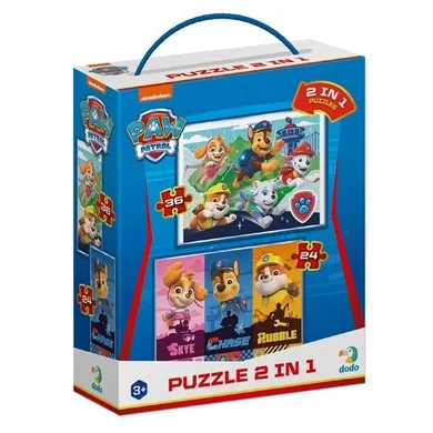 Dodo, Psi Patrol, Dobre szczenięta, puzzle 2w1
