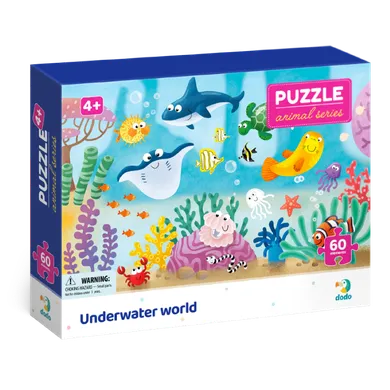 Dodo, puzzle, Biomy, Podwodny świat, 60 elementów