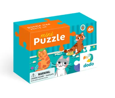 Dodo, puzzle mini, Szalone koty, 35 elementów