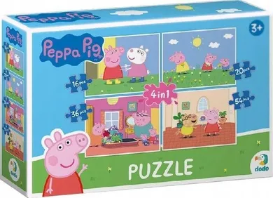 Dodo, Świnka Peppa, puzzle 4w1