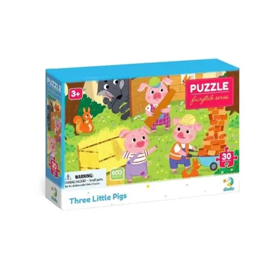 Dodo, Trzy małe świnki, puzzle, 30 elementów
