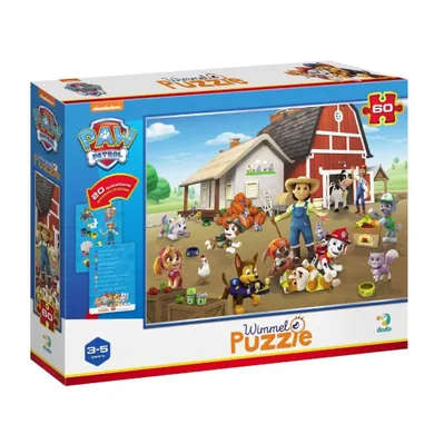 Dodo, Wimmel, Psi Patrol, Na farmie, puzzle, 60 elementów
