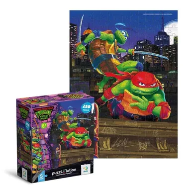 Dodo, Wojownicze Żółwie Ninja, Leonardo i Raphael, puzzle, 250 elementów