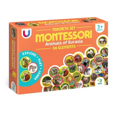 Dodo, zestaw magnesów Montessori, Zwierzęta Eurazji