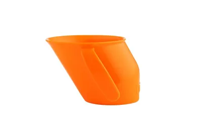 Doidy Cup, niezwykły kubeczek, oranż, 3m+
