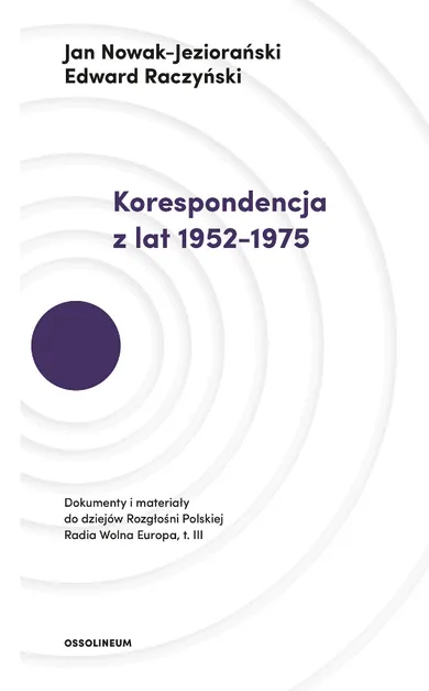 Dokumenty i materiały do dziejów Rozgłośni Polskiej Radia Wolna Europa. Tom III. Korespondencja z lat 1952–1975