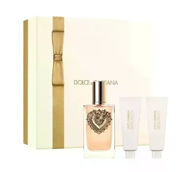 Dolce&Gabbana, Devotion, zestaw: woda perfumowana, 100 ml + żel pod prysznic, 50 ml + balsam do ciała, 50 ml