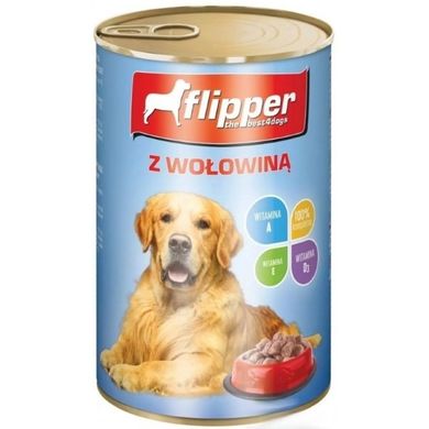 Dolina Noteci, Flipper, puszka, karma dla psa, wołowina, 1240g