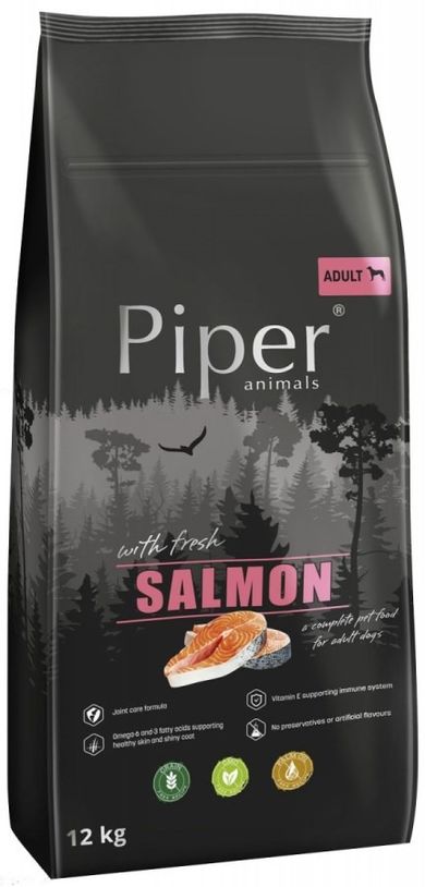 Dolina Noteci Piper Animals Adult sucha karma dla dorosłych psów wszystkich ras łosoś 12 kg