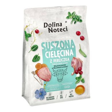 Dolina Noteci, Premium, cielęcina i perliczka, sucha karma dla psa, 3kg