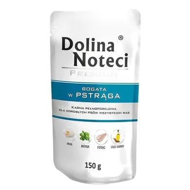 Dolina Noteci, Premium, karma mokra dla psa, bogata w pstrąga, 150g