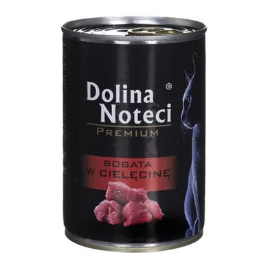 Dolina Noteci, Premium, puszka dla kota, cielęcina, 400g